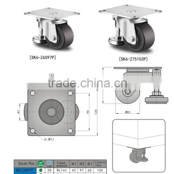 2016 New Design Caster Wheel SK6-Z6597P Made in China photo-3