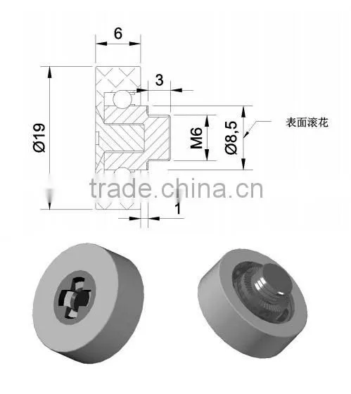 China High Quality DR19 C1L3 Mini Drawer Roller photo-5