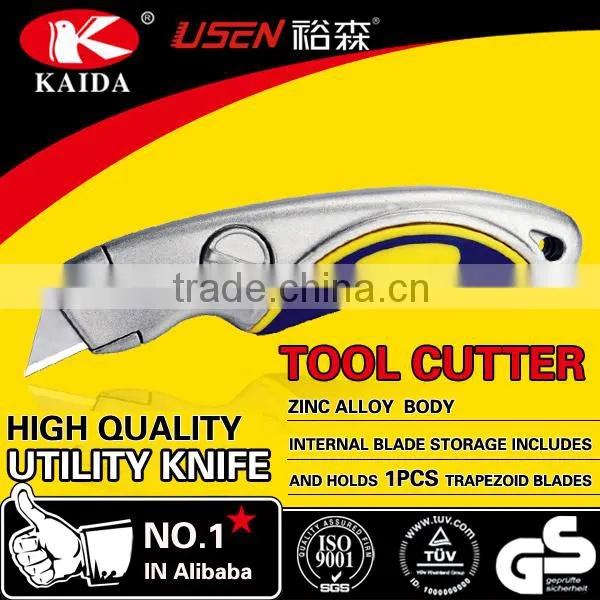 3pcs Trapezoid Blade Zinc Alloy Utility Cutter photo-6