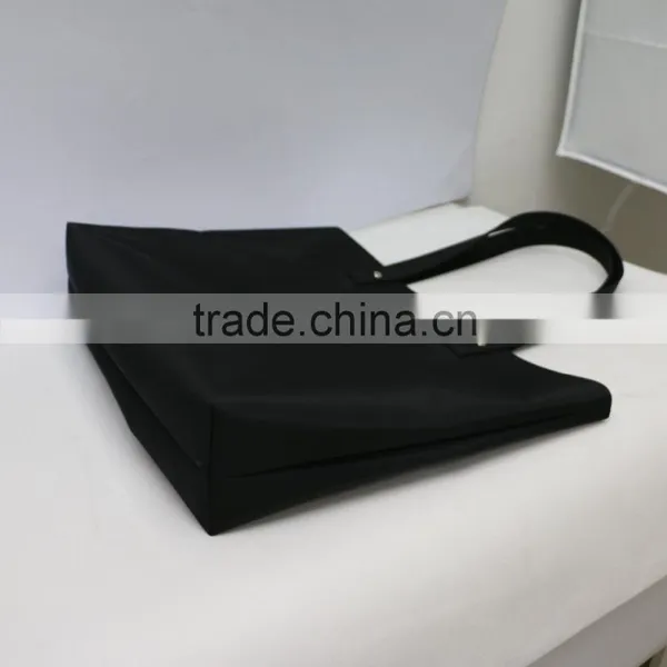 Best Selling High Quality Black Shopping Bag Portable Recyclable Shopping Cotton Bag photo-4