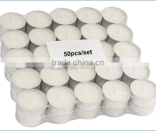 14g White Candle Without Scent, 100pcs a Set Aluminum Cup Tealight Candles photo-5