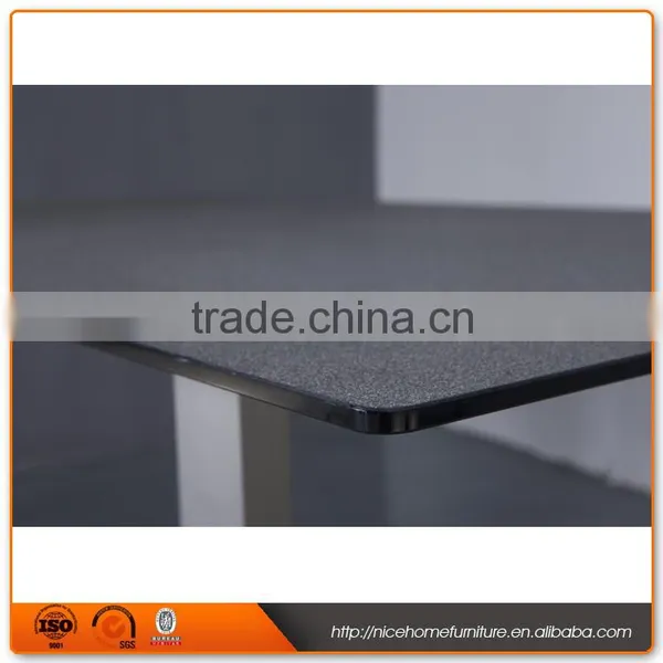 4 Seater Sandy Glass Table Metal Leg photo-4