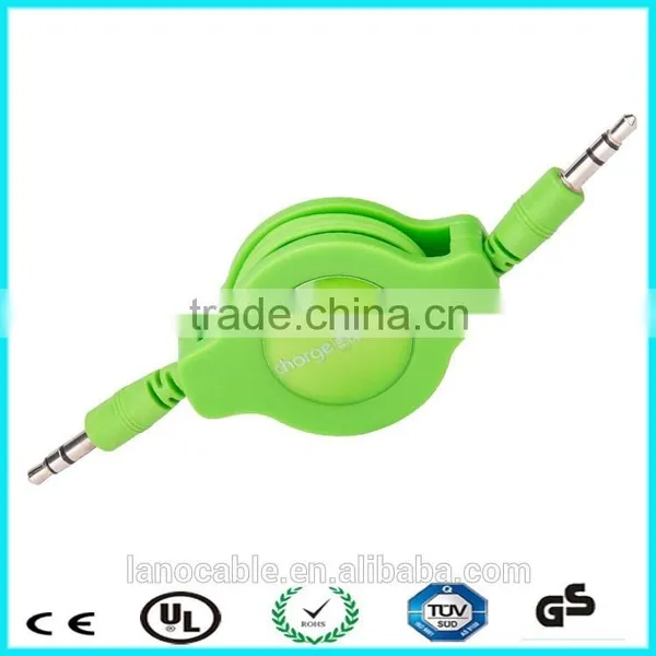 3.5mm Male to 3.5mm Female Aux Jack Retractable Cable photo-5