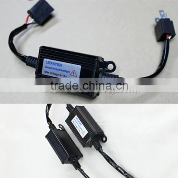 H4 High/Low Beam LED Headlight Warning Error Free Canbus Canceller Decoder Anti-Hyper Flashing Blinking H4 LED Headlight Decoder photo-2