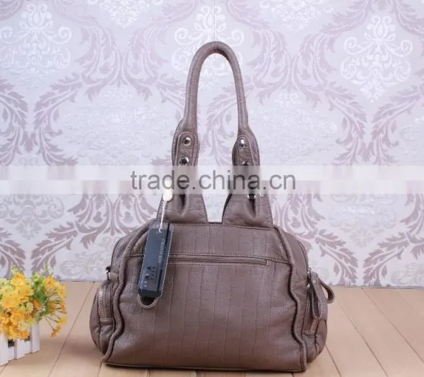 Popular Fashion Lady Bags/handbags 2014 Washed pu Handbag Fashion Bag
