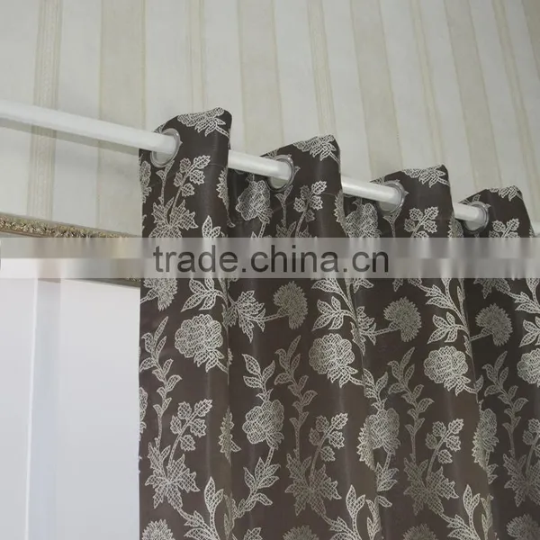 New Arrival 100% Polyester Flower Design Embroidery Window Curtain Fabric photo-5
