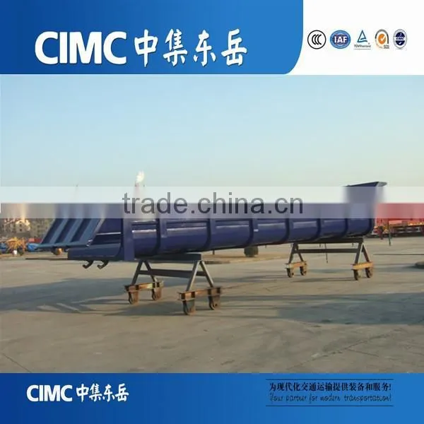 CIMC Hydraulic Cylinder Tractor U Shape Tipper Trailer, Semi Dump Truck Trailer photo-3
