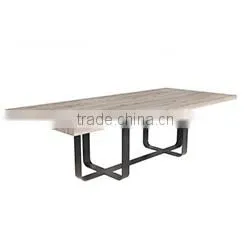 Modern Solid Wood Dining Table Design, Wood Rustic Dining Table photo-3