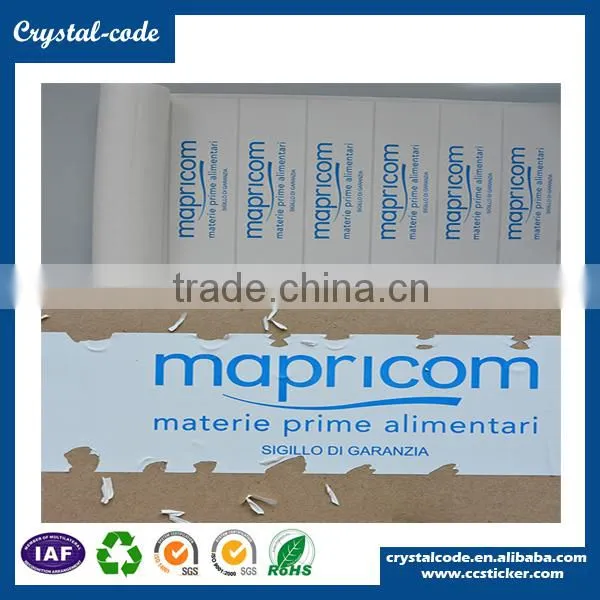 Destructive Self Adhesive Label if Removed photo-6