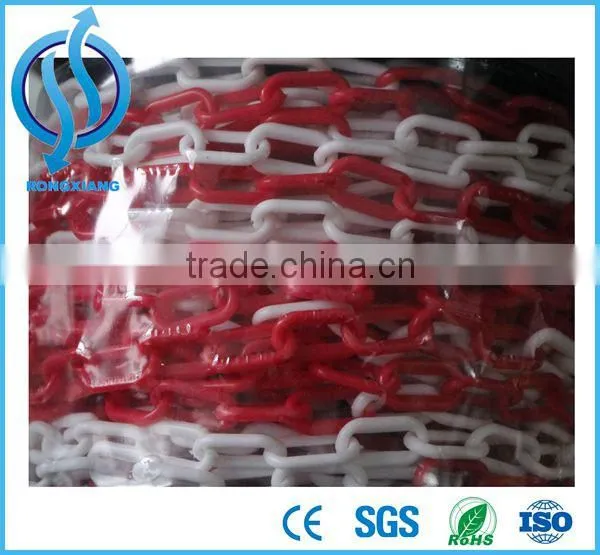 6mm 8mm Warning Chain Plastic Chain Safety Chain Red White