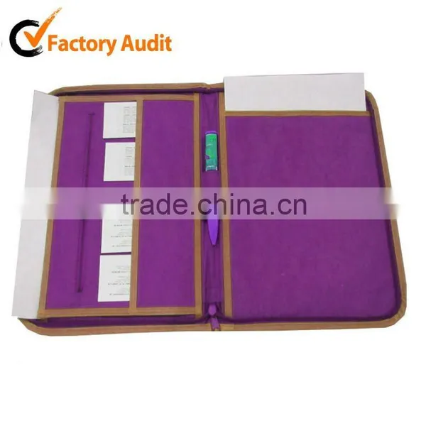 Eco-friendly PU A4 Leather Folder