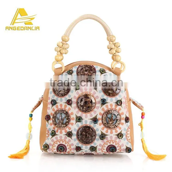Factory Wholesale Bohemian Pattern Handbags Patchwork Star Shoulder Bags Boho Fashion Embroidery Bag Hot Sale photo-3