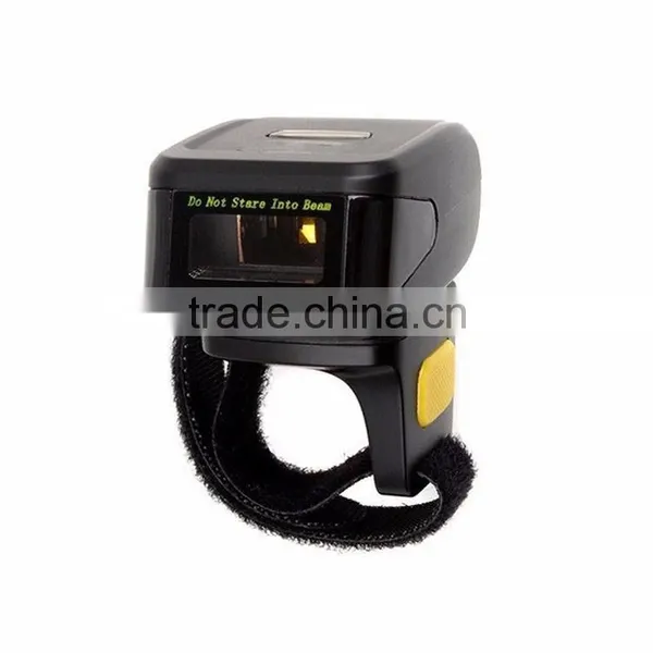 New Designed Wearable 1d-2d Laser Mini Blutooth Barcode Scanner photo-2