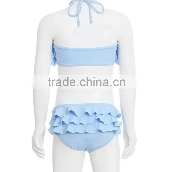 Latest Fashion Ruffles Sexy Kids Bikini With Various Colours photo-3