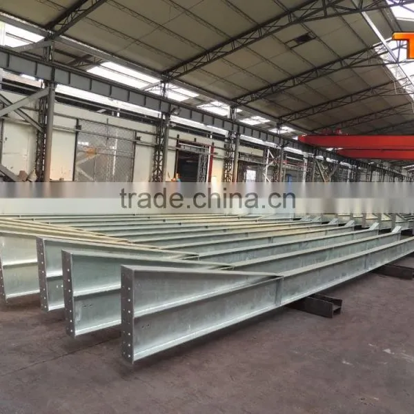 Prefabricated Welded H Steel and PPGI Tile Workshop photo-4