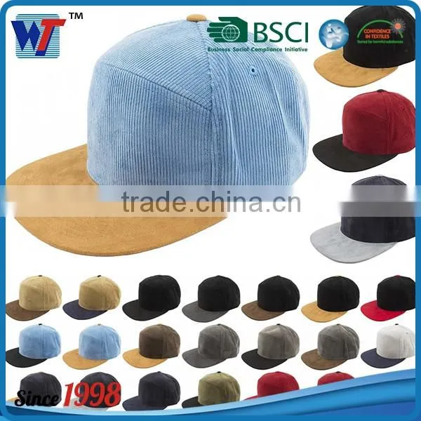 Cheap Custom Embroidery Flat Brim 6 Panel Snapback Cap photo-3