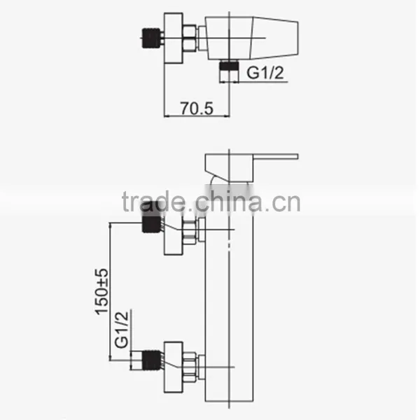 Sanitary Ware Factory Faucet Exposed Shower Tap photo-6