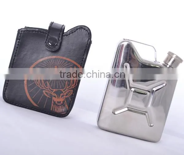 5 oz Oil Drum Shape Mini Hip Flask