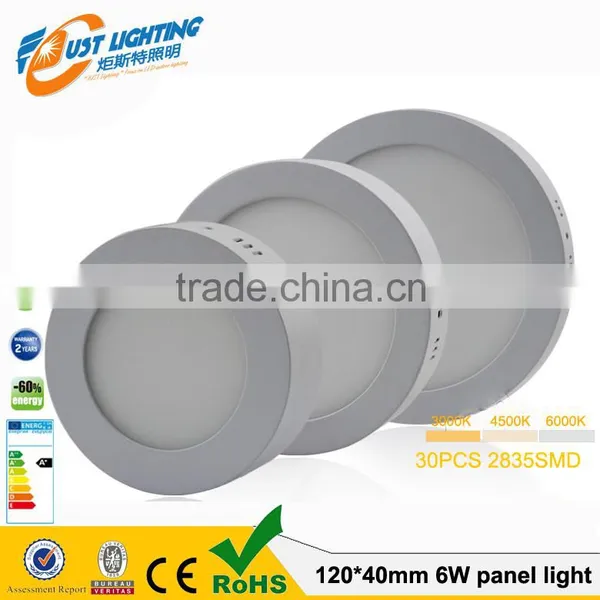 Surface Mounted AC85-265V 6W12w18w24w36w Ceiling Lamp Led Round Panel Lights photo-2