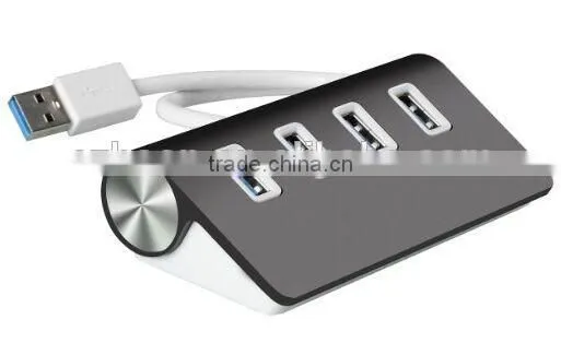 Top Grade Usb Por Hub Suppliers, Aluminum 4 Port Usb 3.0 Hub (30" Cable) photo-4