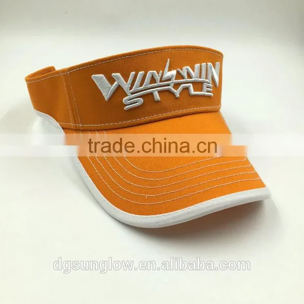 Wholesale 3D Embroidery Sunvisor Sun Shade Cap Hat Outdoor Golf Sports Unisex photo-3