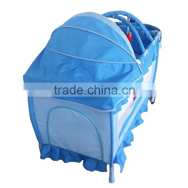 Baby Playpen With Canopy, Travel Luxury Baby Playpen, Outdoor Folding Children Playpen photo-3