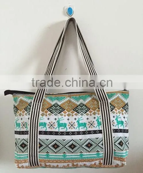 2015 Hot Sell 120g Printed Cotton Canvas Bag(CAS15-028) photo-2