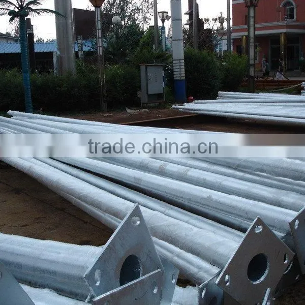 Galvanized Powder Coated Tapered Street Lamp Shaft