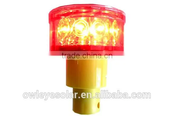 Traffic Barricade LED Flashing Solar Light Warning photo-3