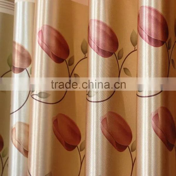 2016 Summer Color Blackout Curtain ,luxury Polyester Fabric Twill for Living Room photo-3