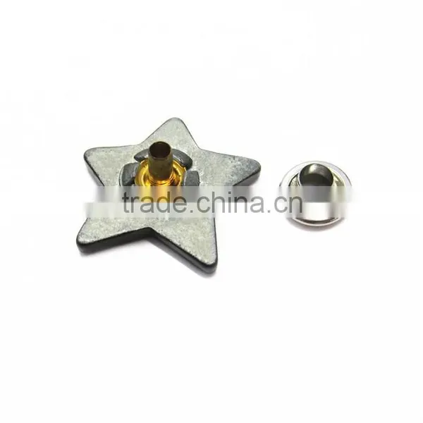Wholesale Custom Design Cade Clothing Metal Easy Buttons photo-5