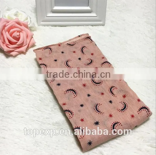 Kids Soft Touch Printed Polyester Cotton Material Scarf photo-4
