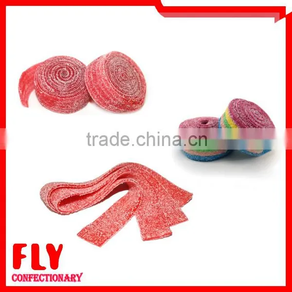 Licorice Sour Candy / Soft Candy / Sour Belt Candy