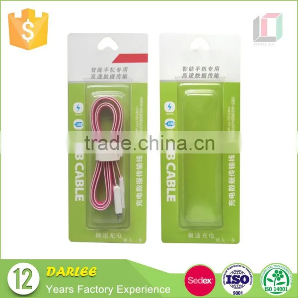 Color Printed Recyclable Custom Logo Packaging for Iphone Charger Cable photo-2