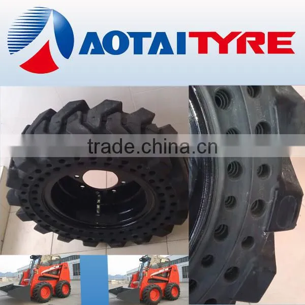 High Performance Skid Steer Tyre Forklift Solid Tyre 16/70-16 16/70-20 photo-2