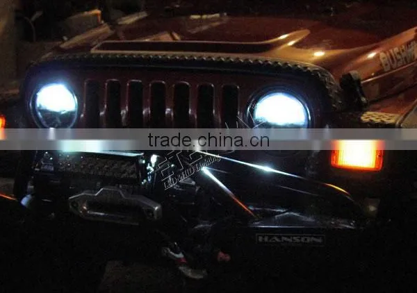 7in Round Off-road Truck SUV Cars 4x4 Vehicles High Power 30W Dual Sealed Beam LED Headlight photo-5