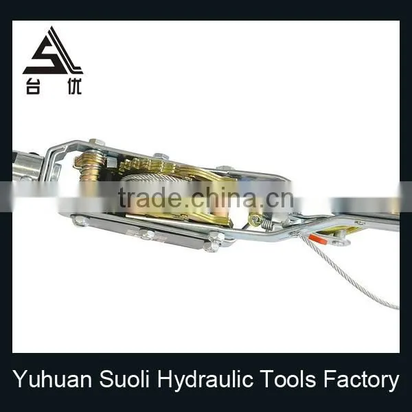 1T Mini Hand Cable Puller With Double Gear Double Hook photo-5