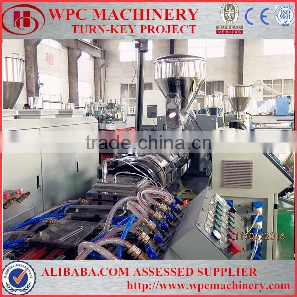 WPC Wood Plastic Composite Decking Extrusion Machine photo-3