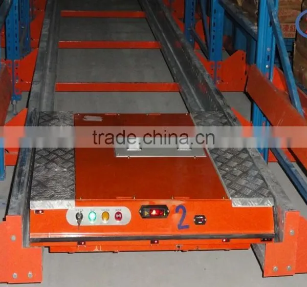 High Density Radio Shuttle Cart Racking System With Pallet Runner photo-5