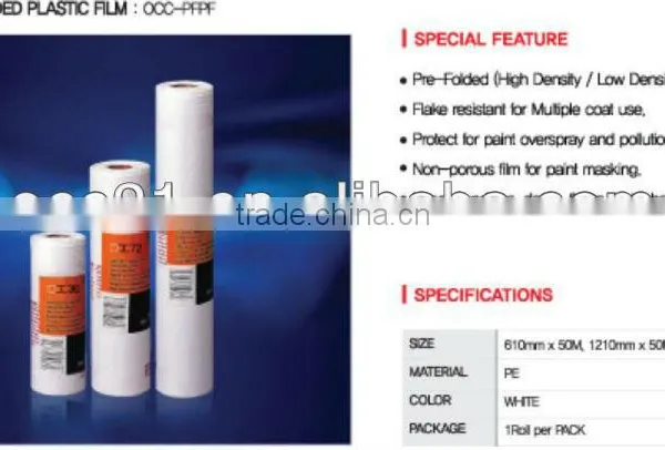 Pre Folded Masking Film,hand Mask