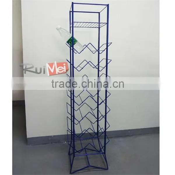 Store China Floor Metal Wire Mineral Water Bottle Stand