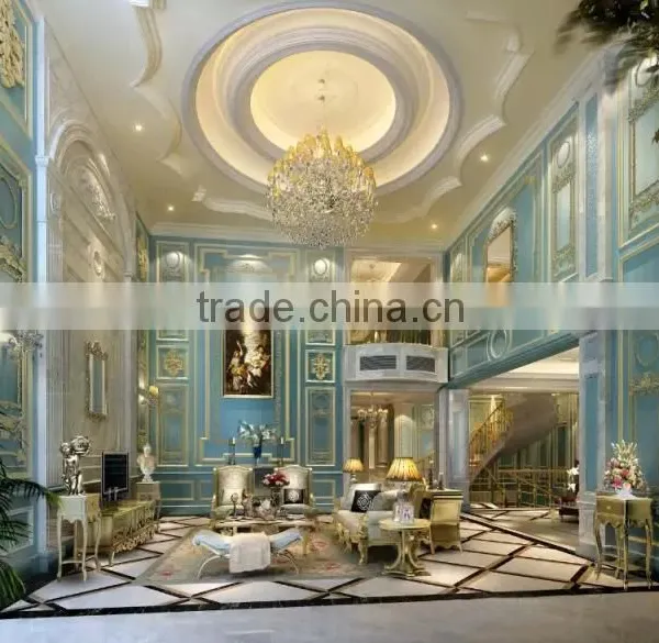 Romantic Luxurious European 3D Interior Rendering Design For Lobby, Design Service With Furnishing photo-3