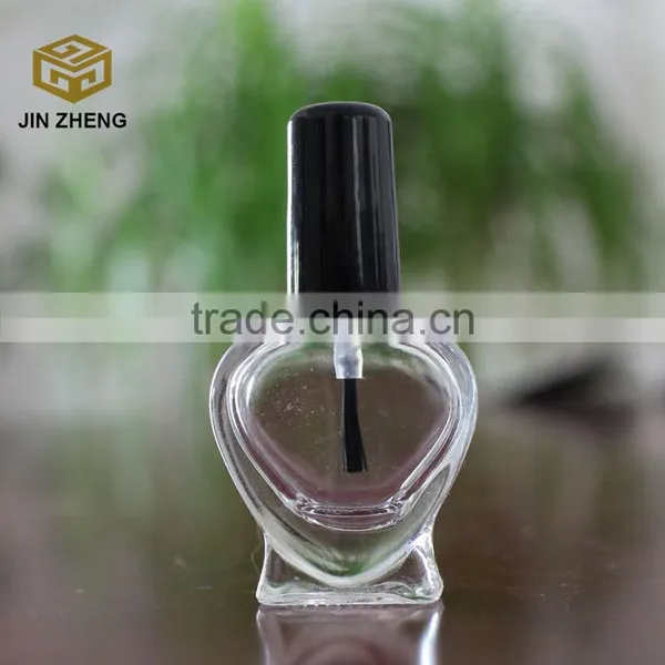 2015 Hot Selling Heart Shape 5ml 8ml Empty Nail Polish Glass Bottle photo-4