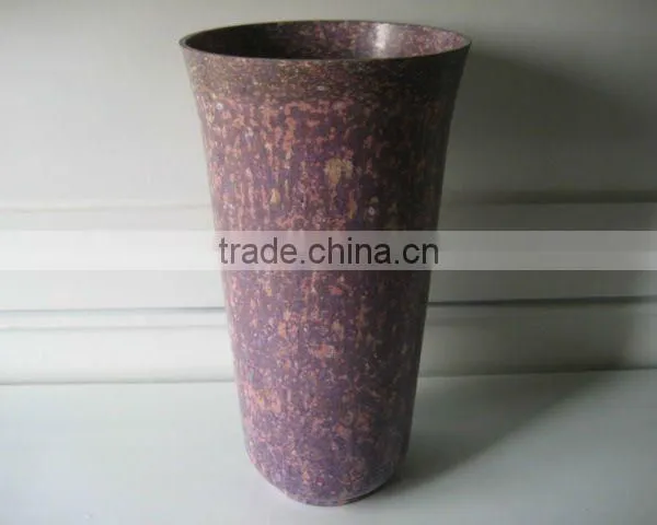 Biodegradable Round Bamboo Fiber Vase in Different Sizes photo-3