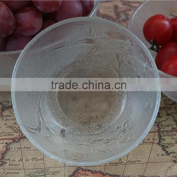 Leaves Frosted Effect Glass Bowl for Centerpieces photo-2