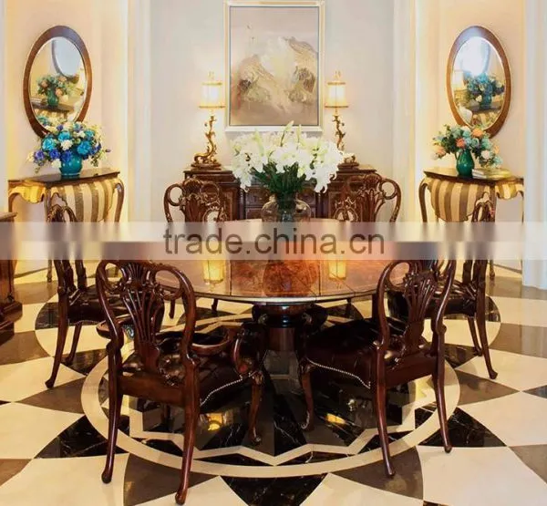 Aesthetic Classic English Designed Fine Handcarved Replica Solid Wood Veneer Console Table BF12-05274e photo-5