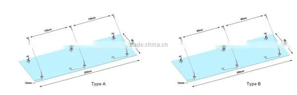 JINXIN Stainless Steel Glass Canopy Front Door Glass Canopy Hardware photo-5