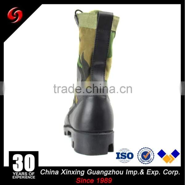 Genuine Leather Waterproof Canvas Combat Jungle Military Camouflage Boots photo-3