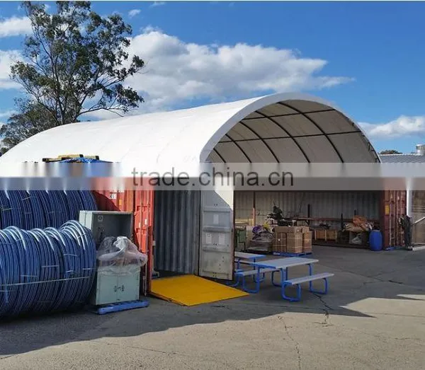 Domed Fabric Storage Building , Container Shelter , Car Garage, Fabric Structure photo-3