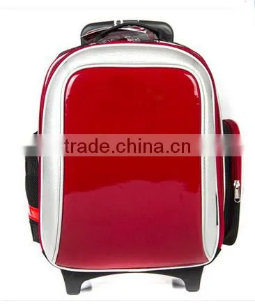 2015 Newest Design Fashion Kids Trolley School Bag With PU Leather photo-2